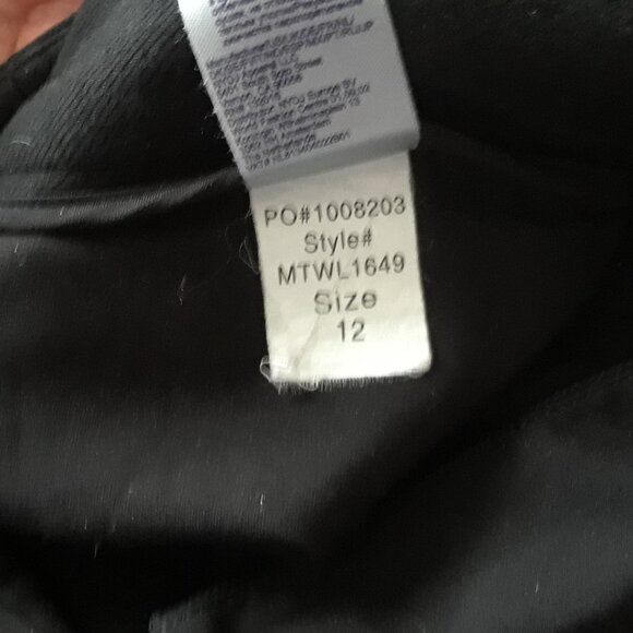 NYDJ Black Lift/Tuck Technology High-Rise Wide Flare Leg Pants Size 12 - Picture 9 of 9